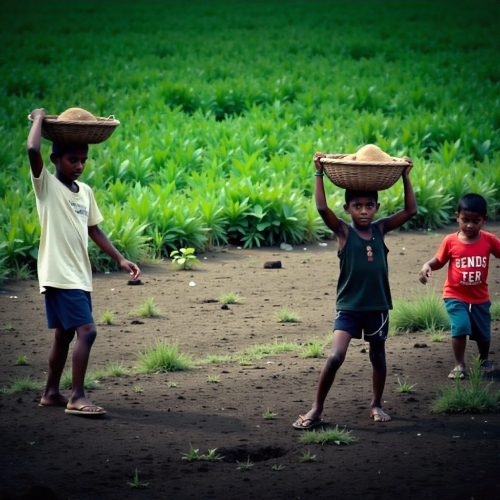 Child labour forces children into unsafe, exploitative work, robbing them of education, health, and a dignified, nurturing childhood they deserve.
